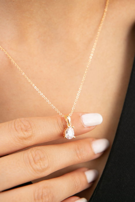 Heliophilia Silver Collar CK9331 Dorado de Metal